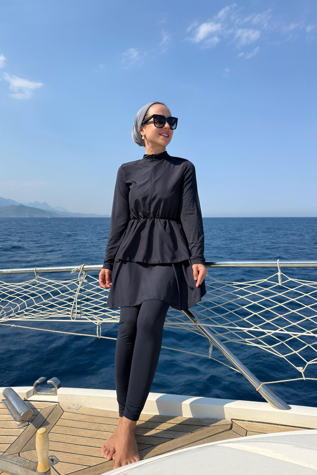 Princess Modest Swimsuit - Navy Blue
