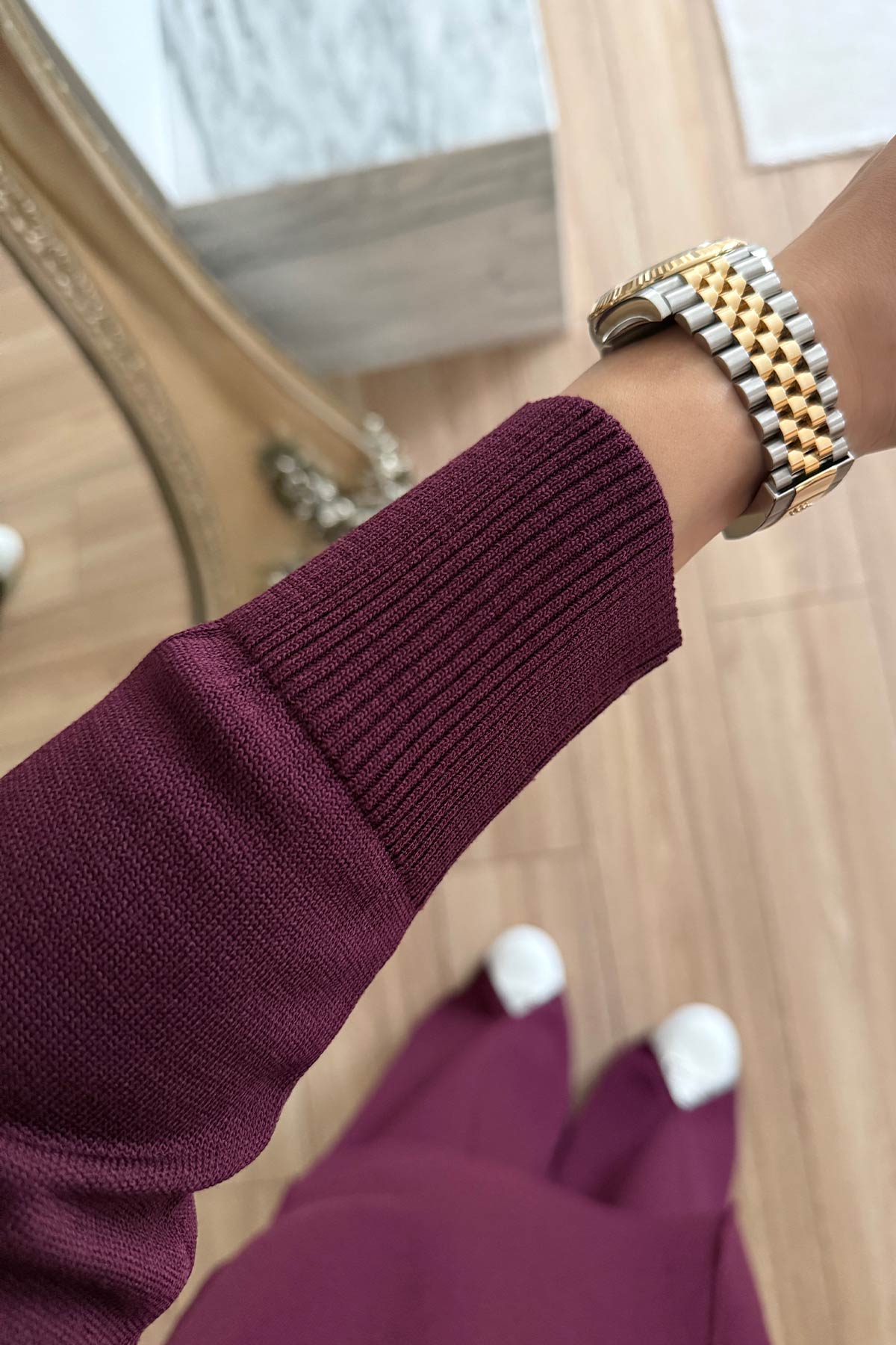 Arlena Premium Rayon Suit - Plum