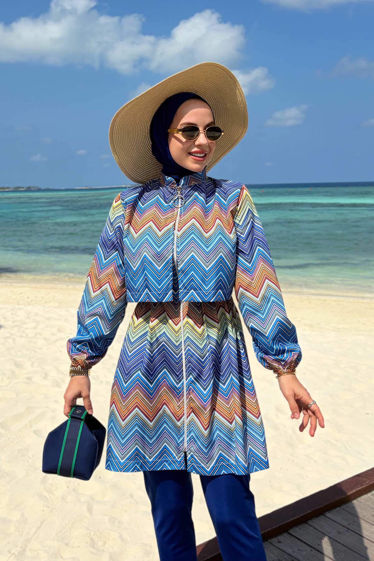 Dream Modest Swimsuit - Saxe