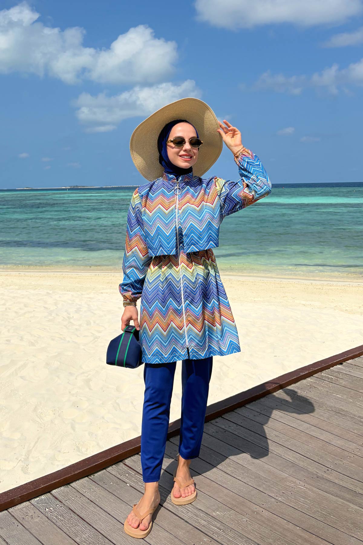 Dream Modest Swimsuit - Saxe