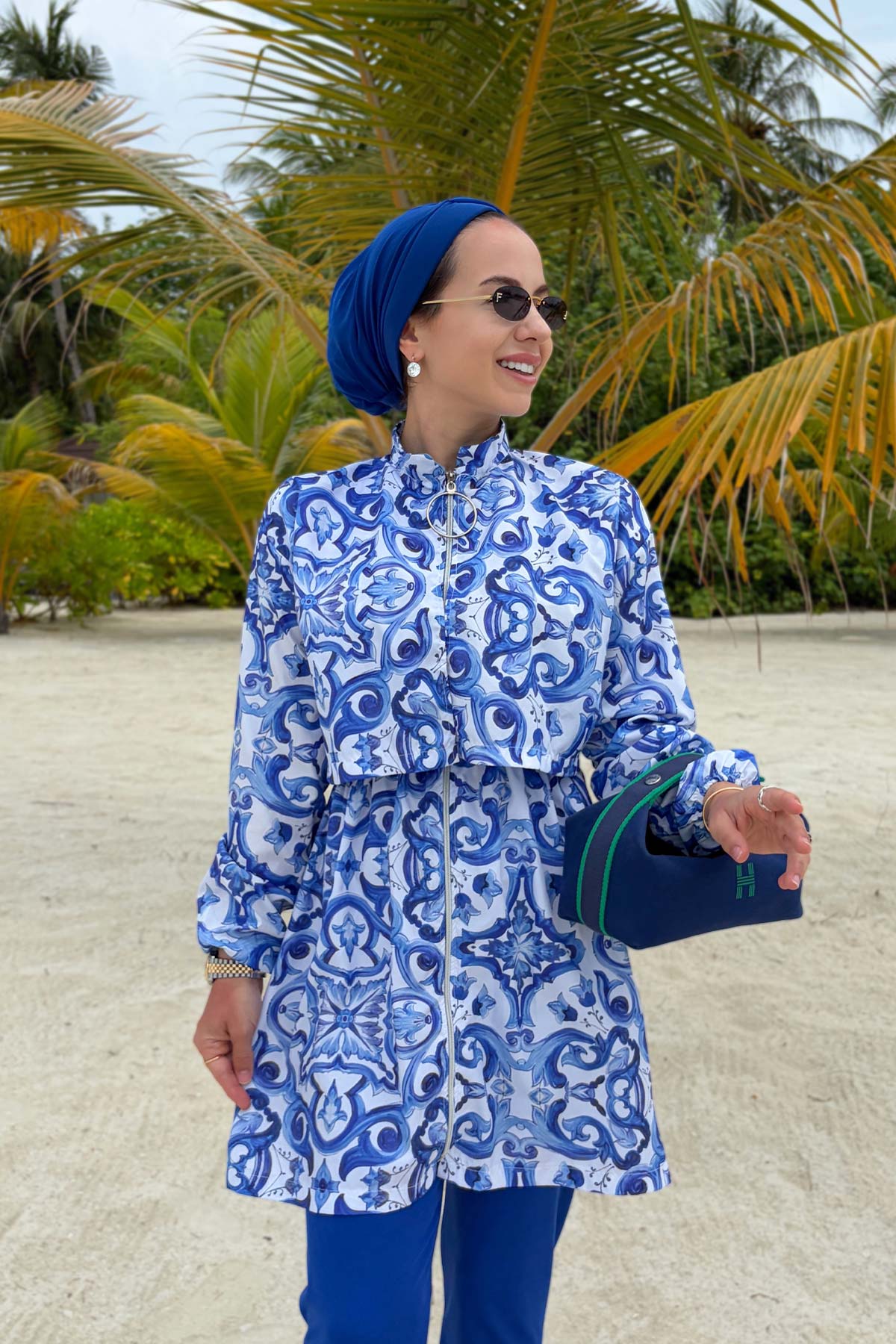 Sea Modest Swimsuit - Blue