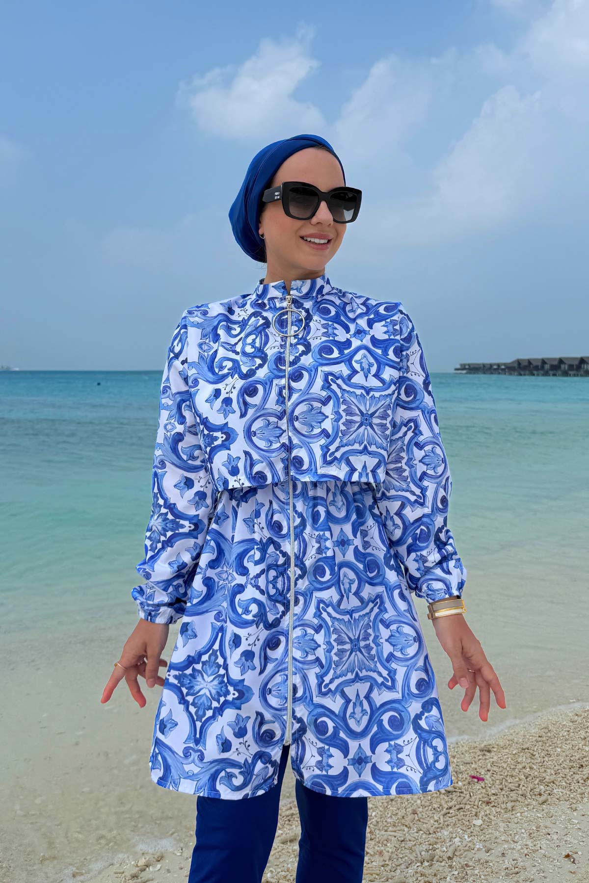 Sea Modest Swimsuit - Blue
