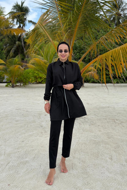 Sea Modest Swimsuit - Black