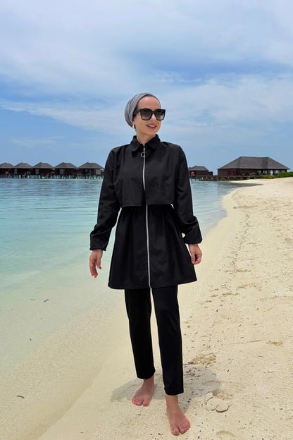 Sea Modest Swimsuit - Black