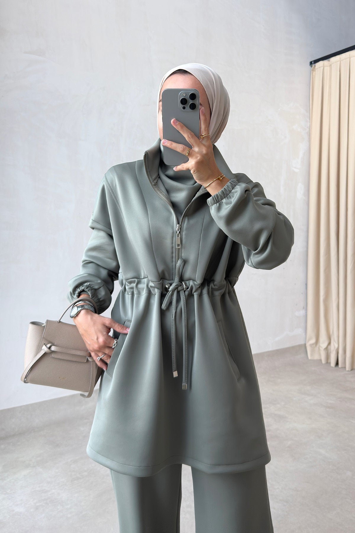 Design Collar Scuba Suit - Oil Green