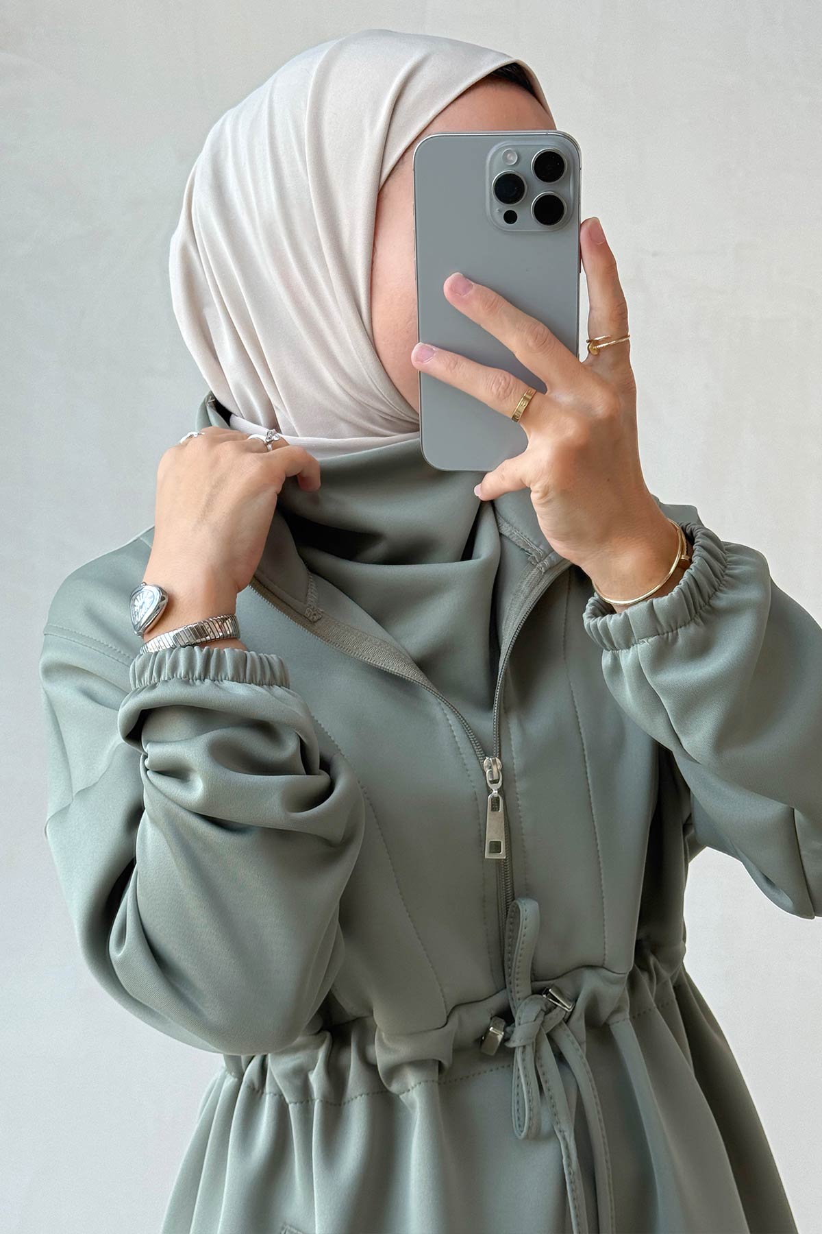 Design Collar Scuba Suit - Oil Green