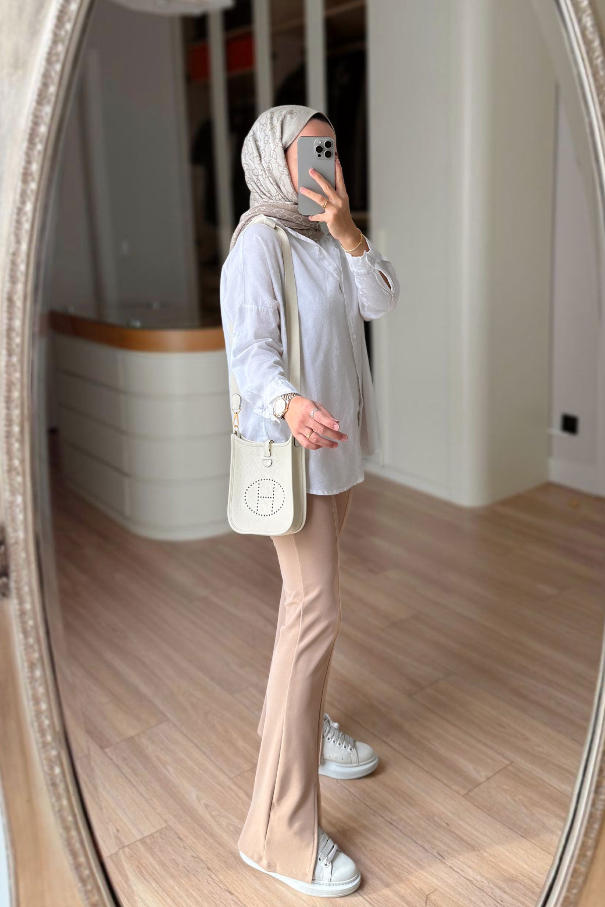 Slit Detail Pants - Camel