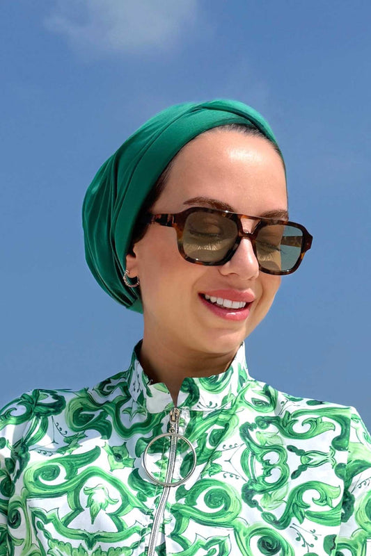 Bow Swimming Cap - Green